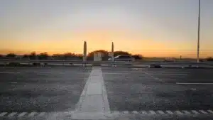 Sensori del sistema di pesatura dinamica Bisonte installati sulla carreggiata in Argentina.